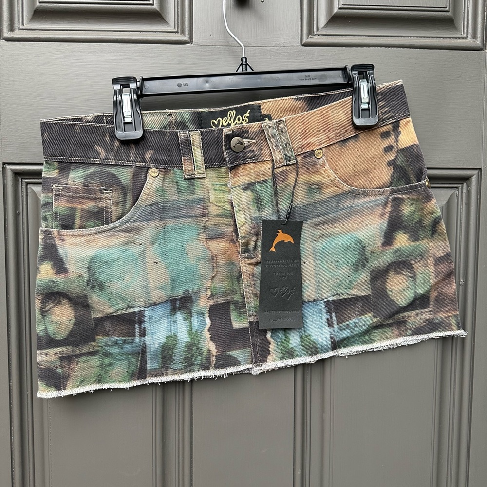 DELFOS OXIDE MINI SKIRT (Brand new with tags, tariff free for US customers)